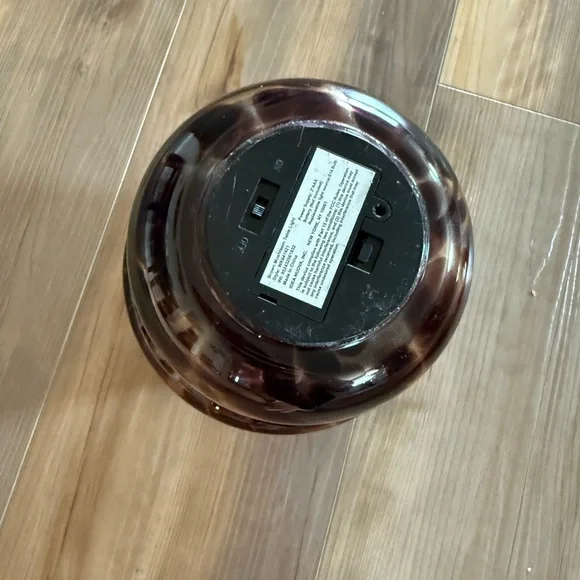 Brown Tortoise Glass Mushroom Lamp - Picture 6 of 8